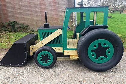 Tractor with Front Bucket