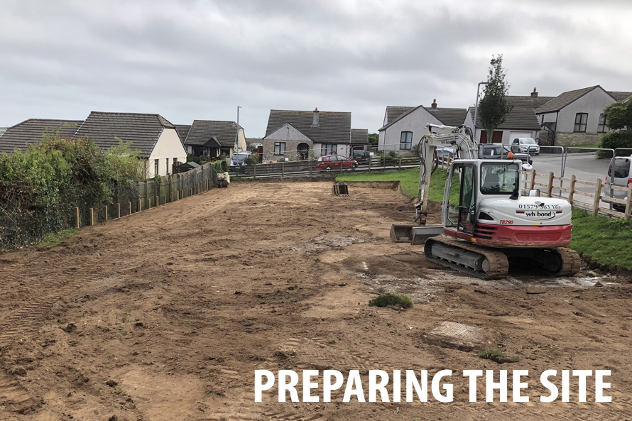 Mabe Play Area - Preparing the Site