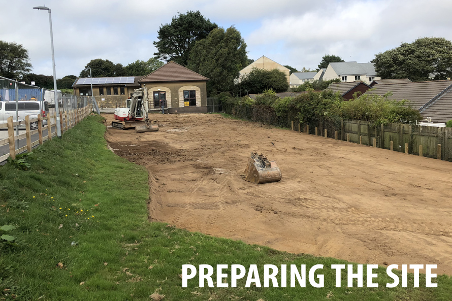 Mabe Play Area - Preparing the Site