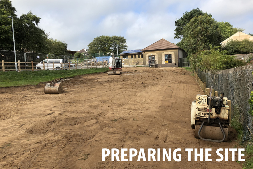 Mabe Play Area - Preparing the Site