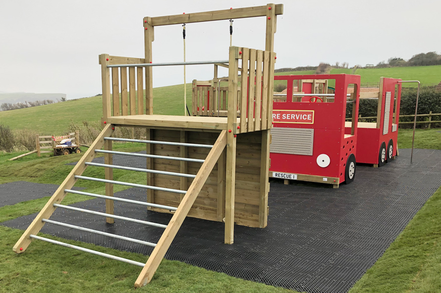 Fire Engine Themed Play Area