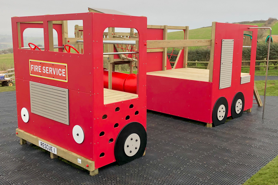 Fire Engine Themed Play Area