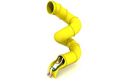 540° 3.5m Deck Height Spiral Tube Slide