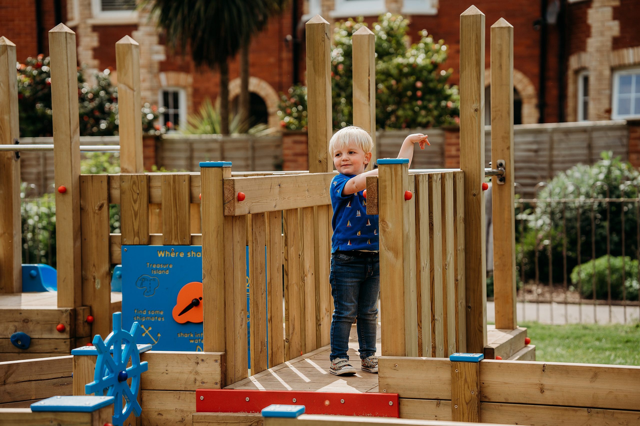 Child enjoying playing on Mini Rescue Towers