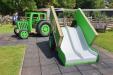 Green Trailer Slide with GRP Twin Lane Slide