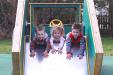 Trailer slide three children