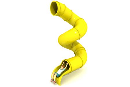 540° 3.5m Deck Spiral Tube Slide