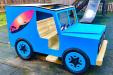 Blue Landrover for Childrens Play