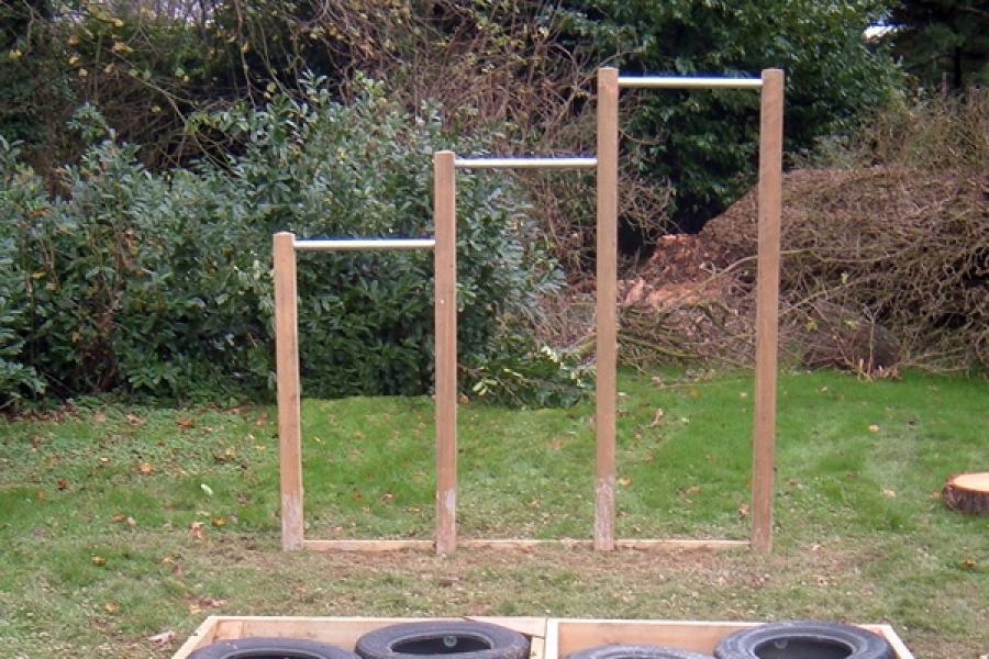 Chinning Bars Outdoor Play People